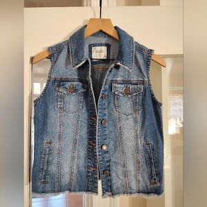 Girls' Mudd Blue Denim Vest